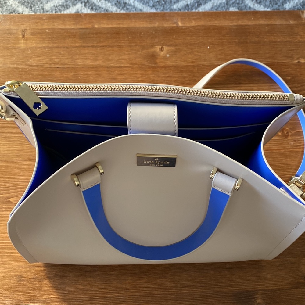 Kate Spade Cream and Blue Crossbody Bag - Picture 2 of 5